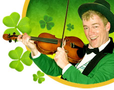 st pats man and fiddle